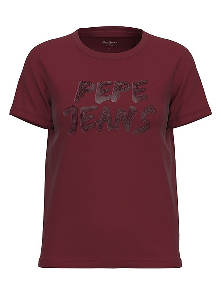Pepe Jeans Koszulka w kolorze bordowym rozmiar: M
