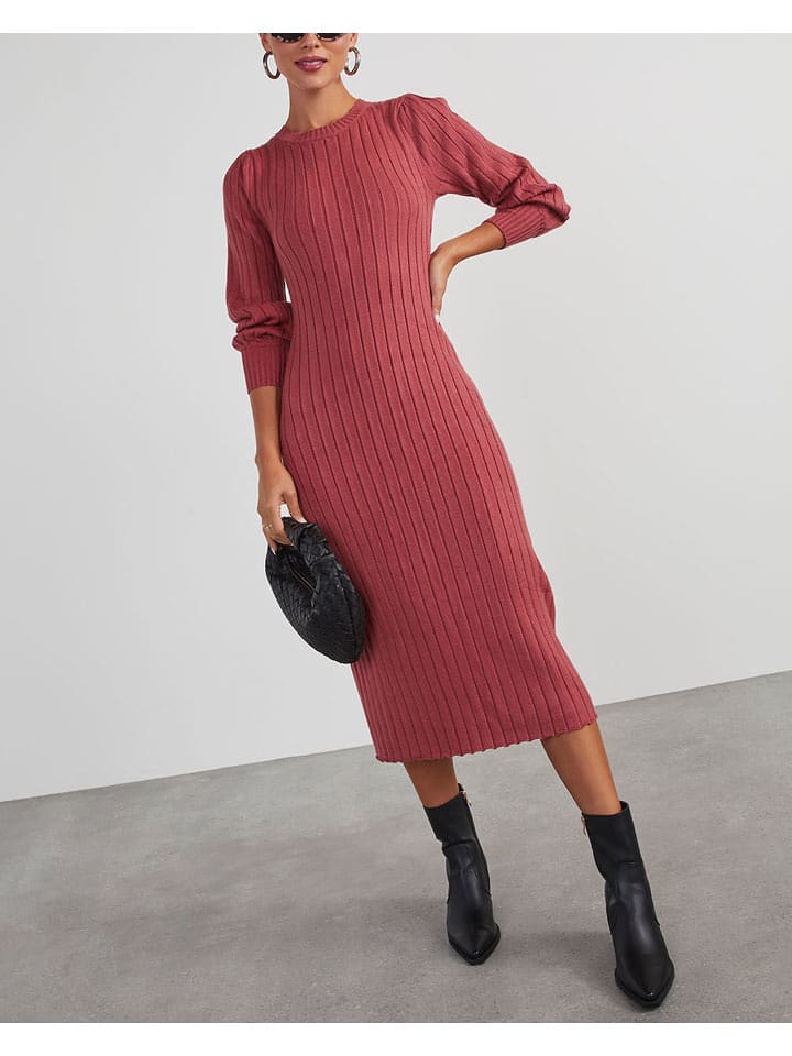 Milan Kiss Sukienka dzianinowa w kolorze różowym rozmiar: M