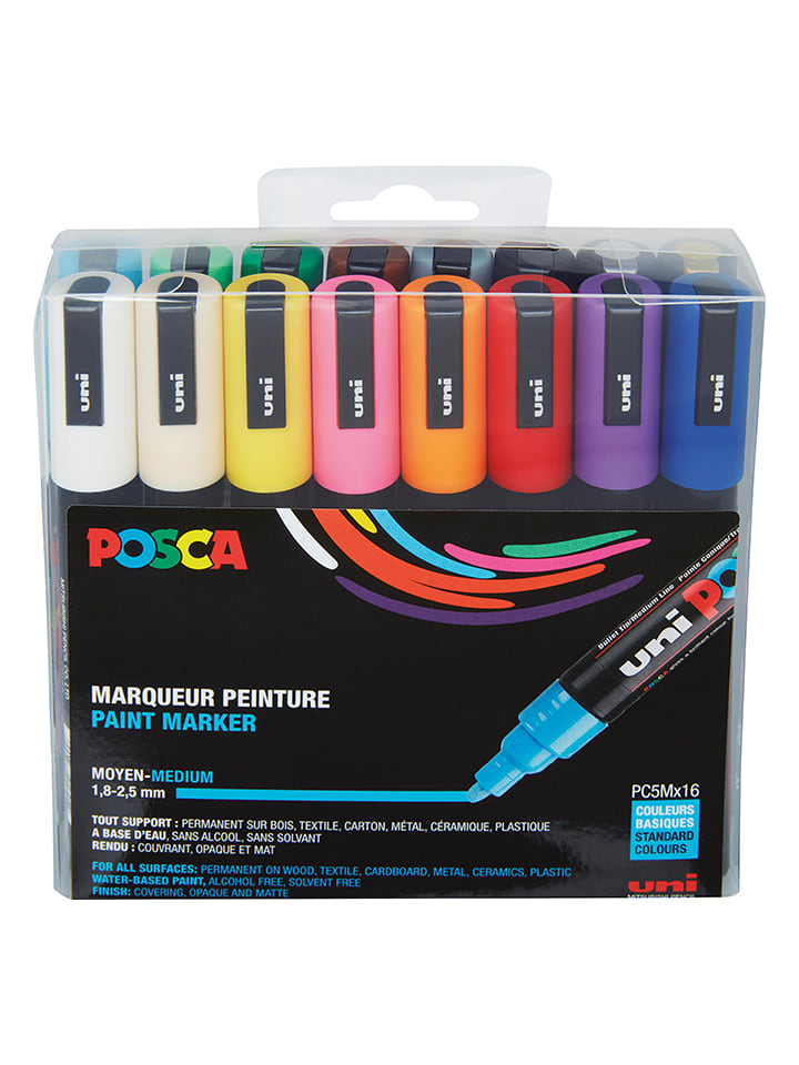 Posca Zakreślacze (16 szt.) "Uni Posca PC" rozmiar: onesize
