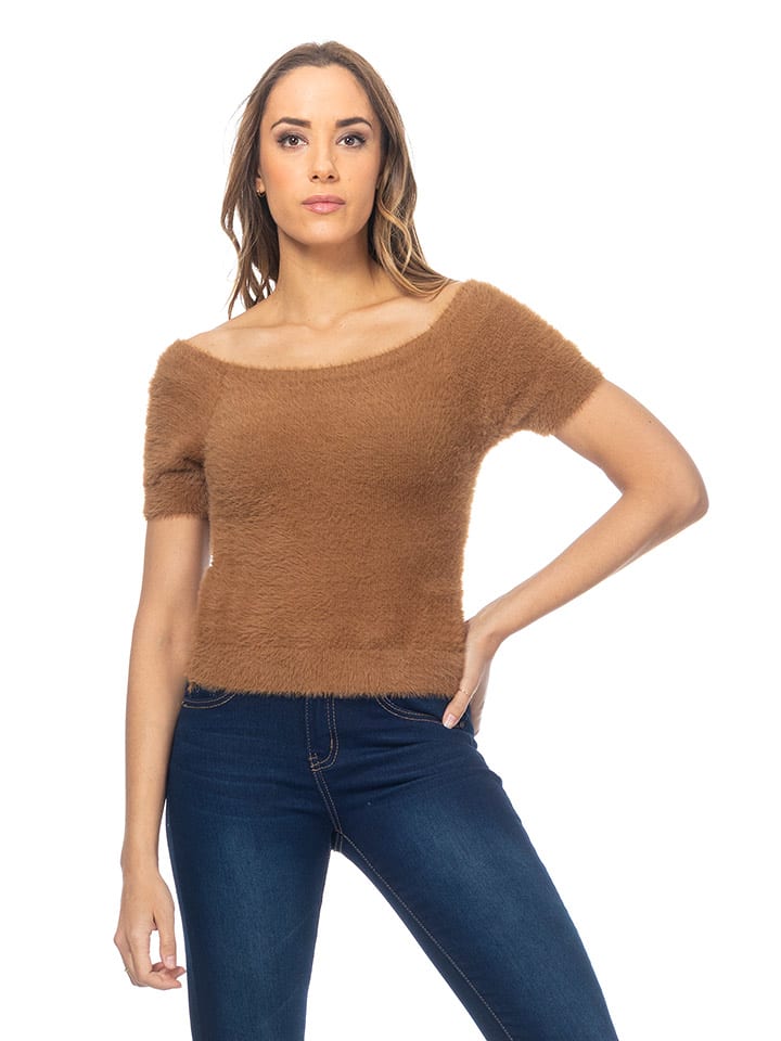 Tantra Bluzka w kolorze karmelowym rozmiar: M