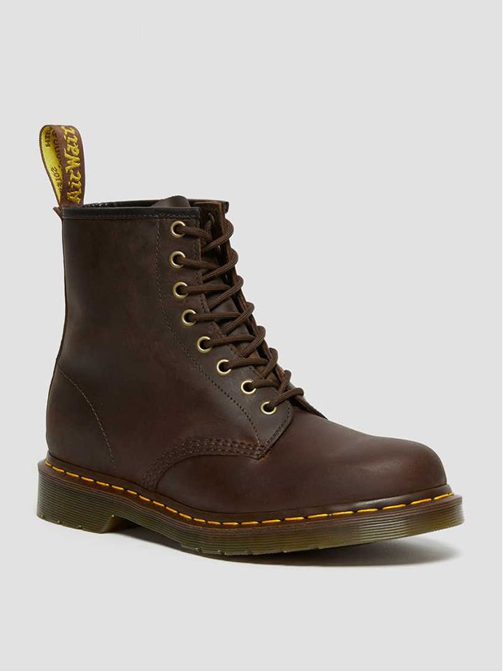 Dr. Martens Skórzane botki w kolorze brązowym rozmiar: 39