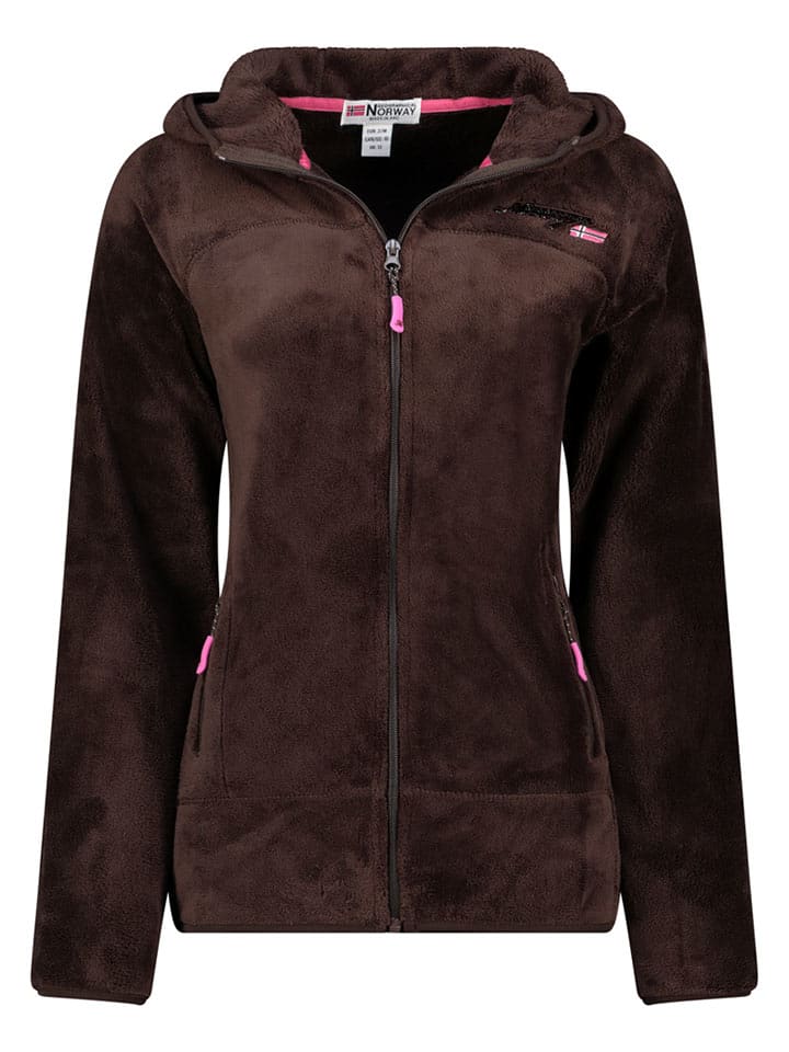 Geographical Norway Kurtka polarowa "Upalood" w kolorze brązowym rozmiar: XXL