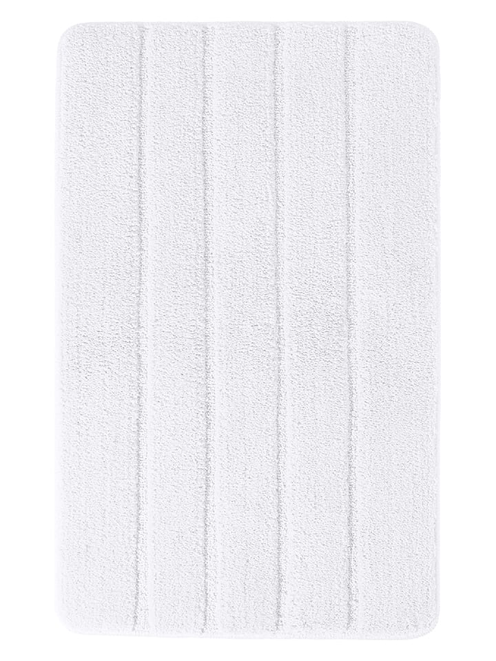 Schiesser Dywanik łazienkowy "Milano" w kolorze białym rozmiar: 50x80 cm
