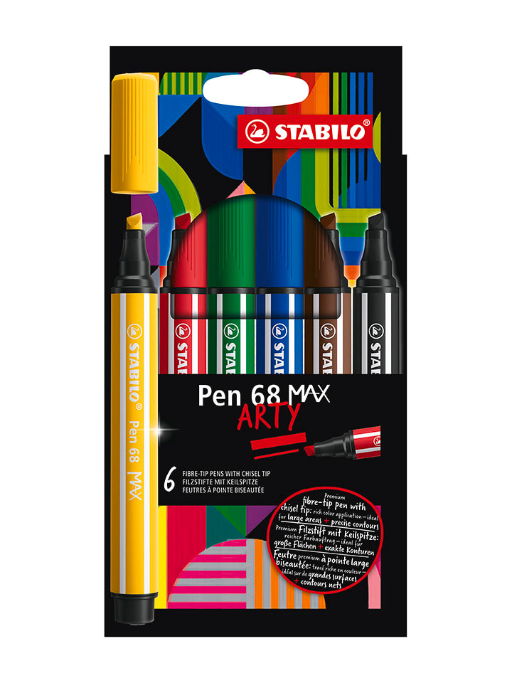 STABILO Mazaki (6 szt.) "Pen 68 MAX ARTY" rozmiar: onesize