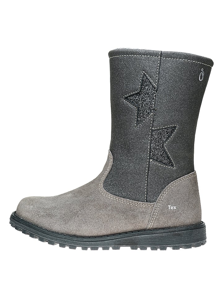 lamino Kozaki zimowe w kolorze szarym rozmiar: 34