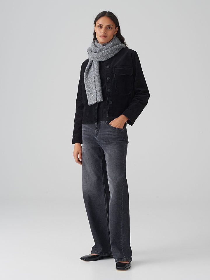 OPUS Szal w kolorze szarym - 168 x 30 cm rozmiar: onesize