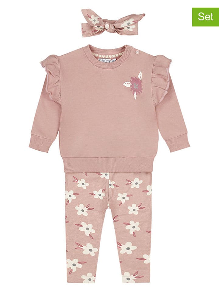 Dirkje 3-częściowy zestaw w kolorze jasnoróżowym rozmiar: 110