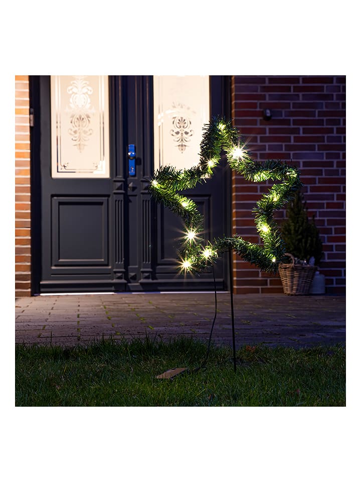 Profiline Dekoracyjna lampa LED "Star" w kolorze zielonym - 36 x 72 cm rozmiar: onesize