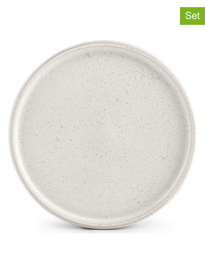 Salt and Pepper Talerzyki deserowe (4 szt.) "Curvy" w kolorze kremowym - Ø 20 cm rozmiar: onesize