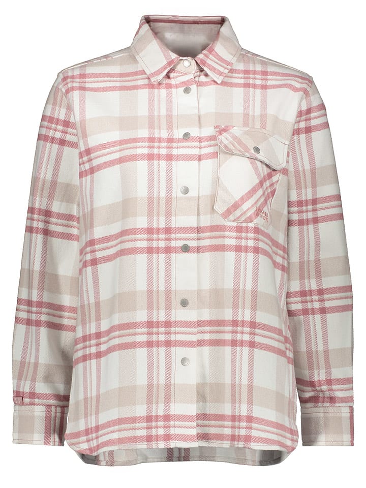 Fresh Made Koszula w kolorze kremowo-czerwonym rozmiar: L