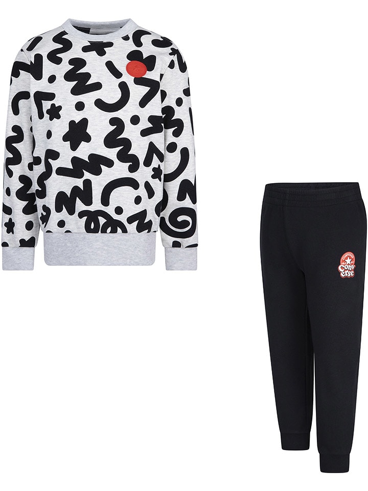 Converse 2-częściowy zestaw w kolorze szarym rozmiar: 110/116