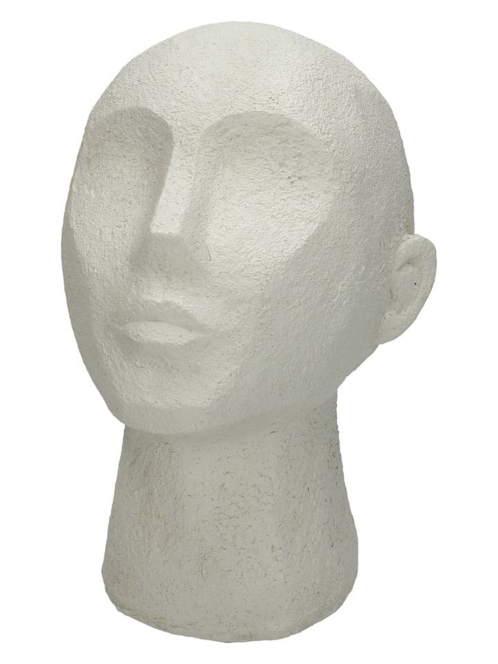 Kersten Figurka dekoracyjna "Head" w kolorze kremowym - 19 x 23 x 16 cm rozmiar: onesize