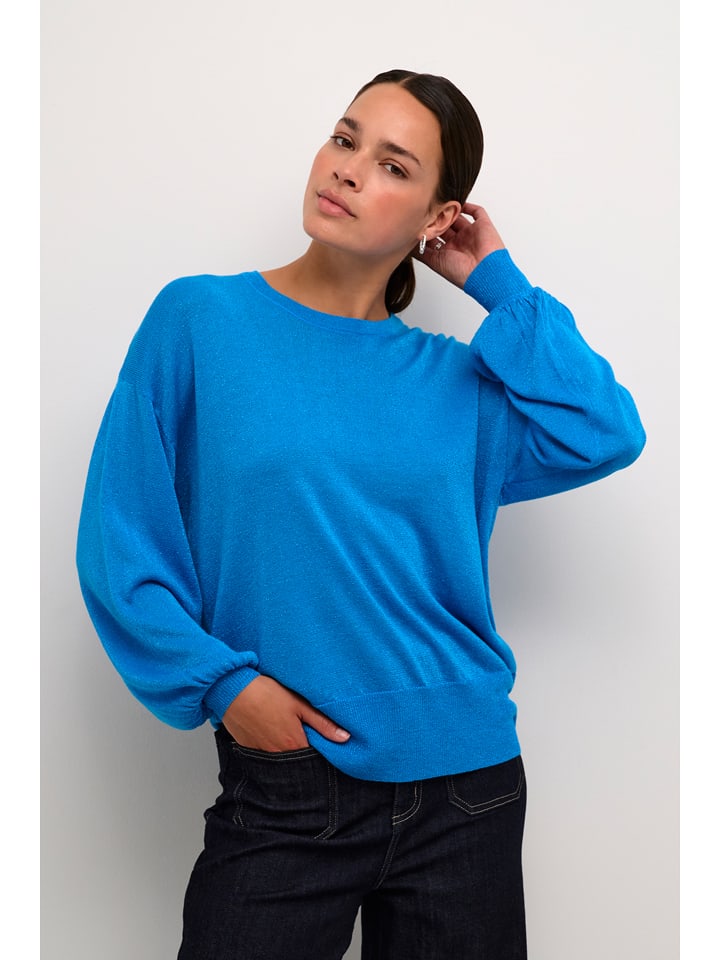 Kaffe Sweter "Ankra" w kolorze błękitnym rozmiar: M