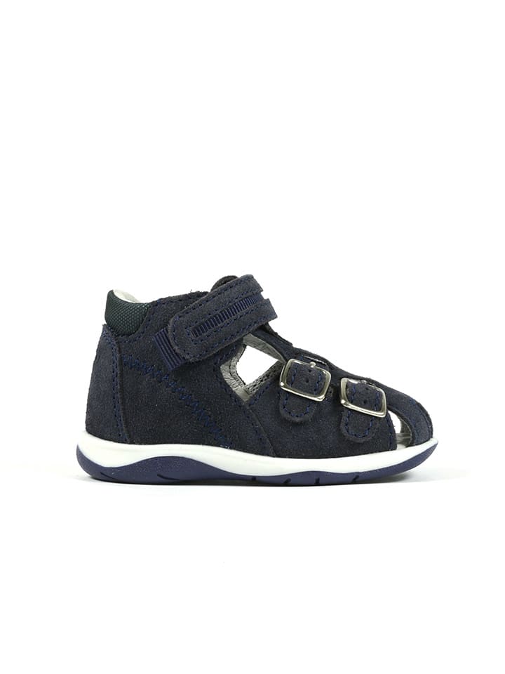 Richter Shoes Skórzane półsandały w kolorze granatowym rozmiar: 23