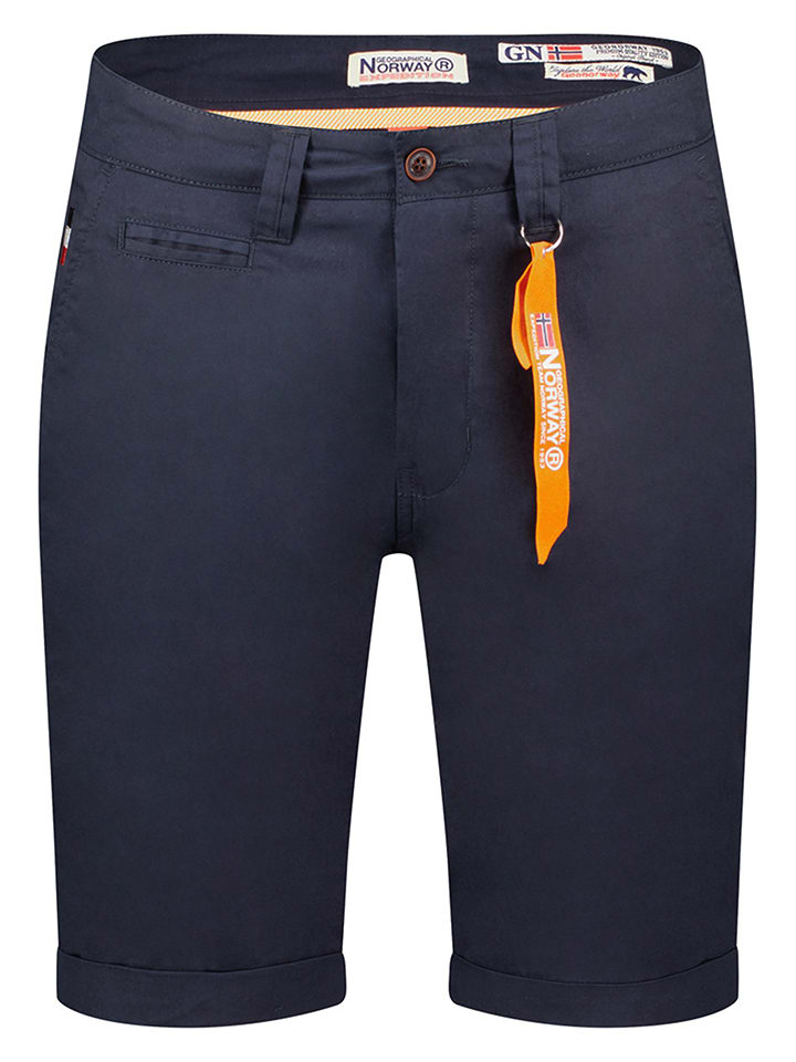 Geographical Norway Bermudy "Panilo" w kolorze granatowym rozmiar: XXL