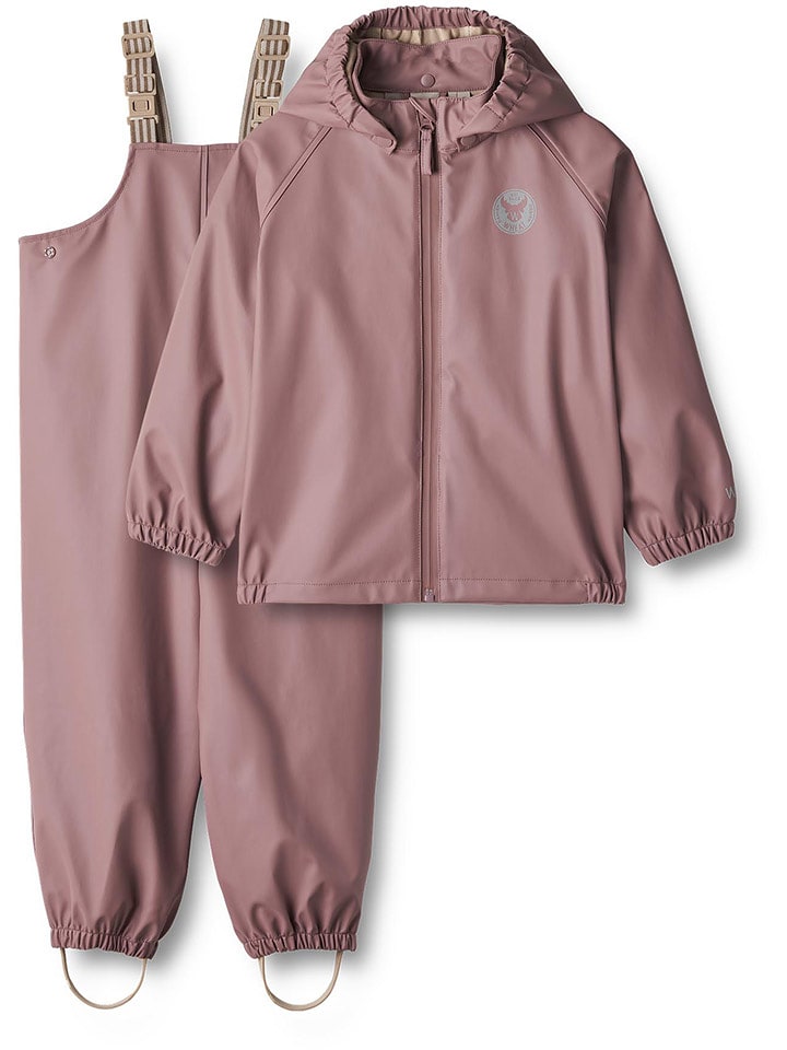 Wheat 2-częściowy zestaw przeciwdeszczowy "Charlie" w kolorze jasnoróżowym rozmiar: 98