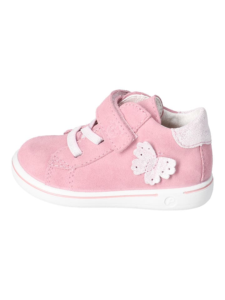 PEPINO Skórzane botki w kolorze jasnoróżowym rozmiar: 27