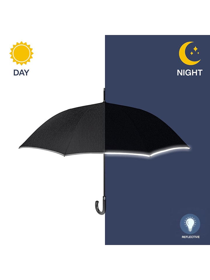 PERLETTI Parasol w kolorze czarnym - Ø 120 cm rozmiar: onesize