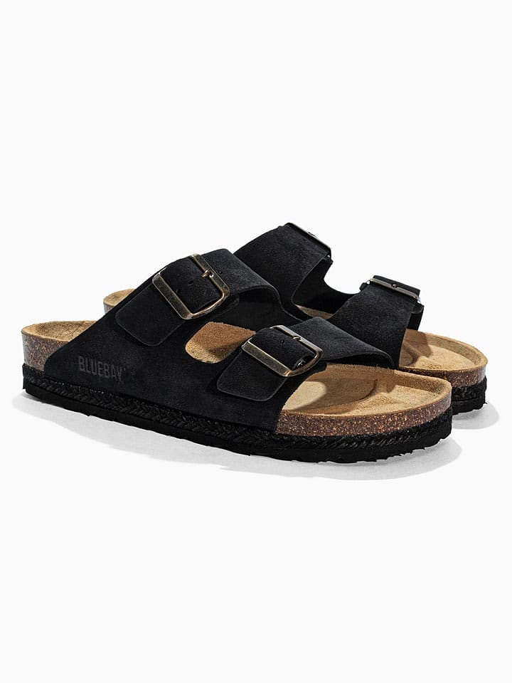 Bluebay Skórzane klapki "Timaru" w kolorze czarnym rozmiar: 37