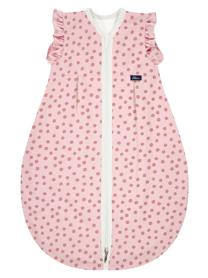 Alvi Śpiworek letni w kolorze jasnoróżowym - 0,5 TOG rozmiar: 110 cm