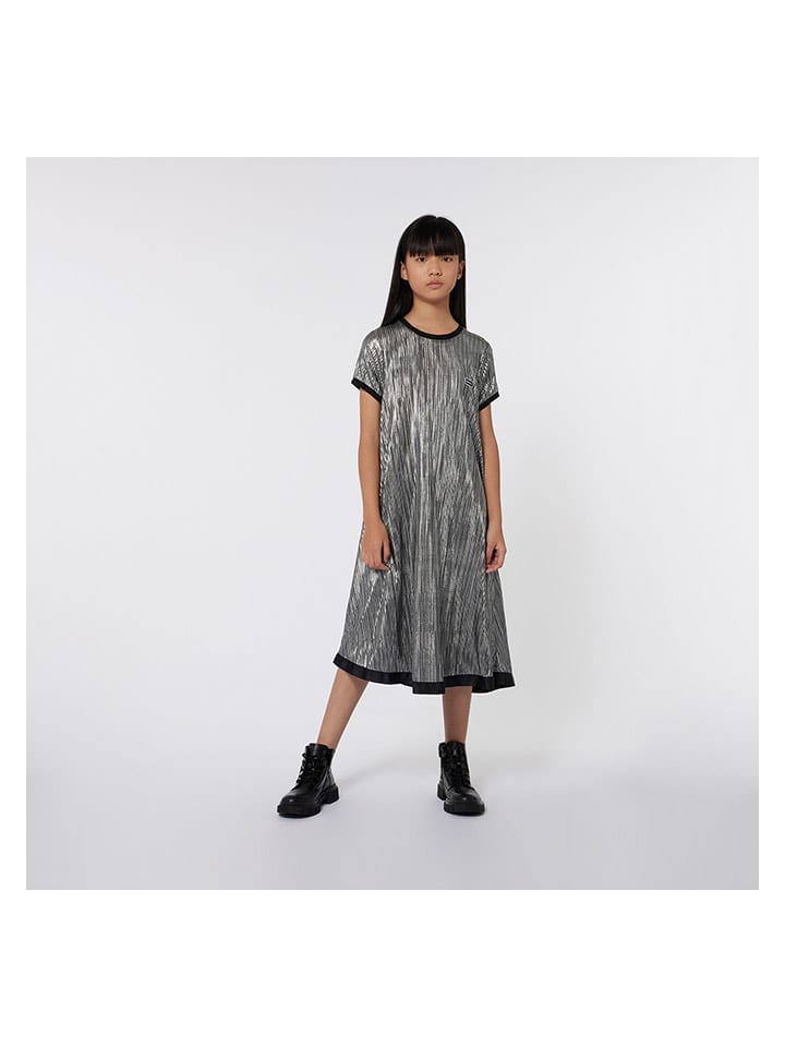 DKNY Sukienka w kolorze srebrno-czarnym rozmiar: 176