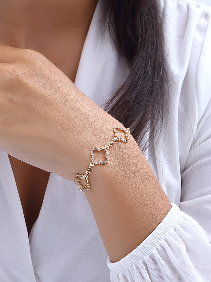 Nakkash Pozłacana bransoletka z cyrkoniami rozmiar: onesize