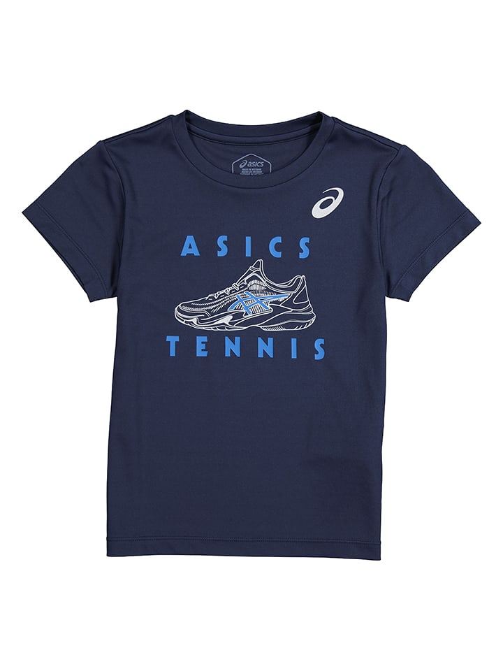asics Koszulka sportowa w kolorze granatowym rozmiar: L