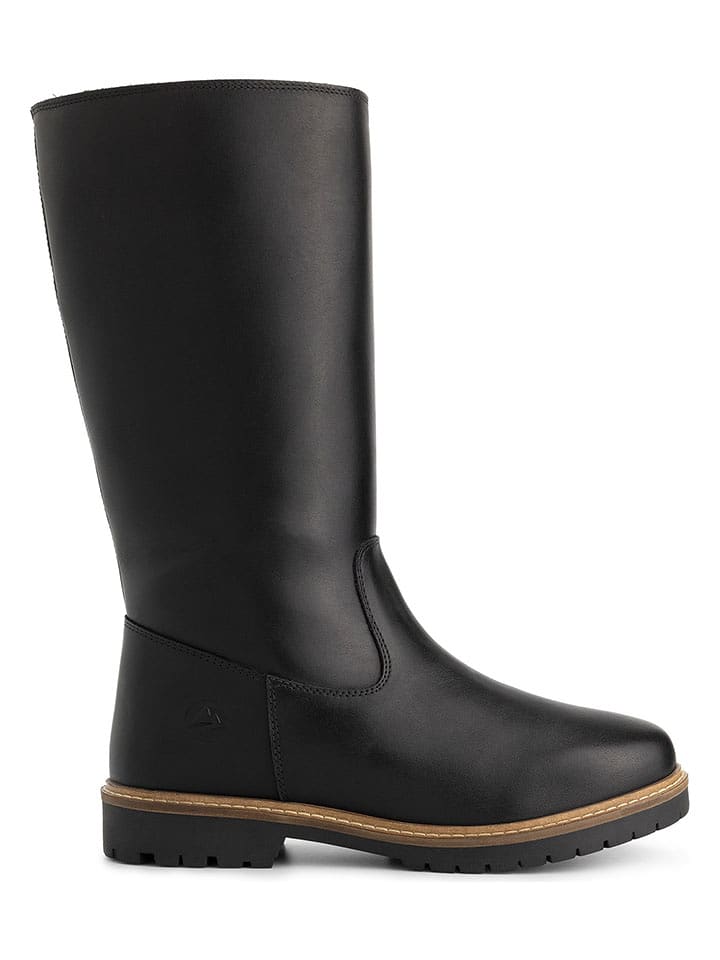 TRAVELIN' Skórzane kozaki "Vinstra" w kolorze czarnym rozmiar: 39