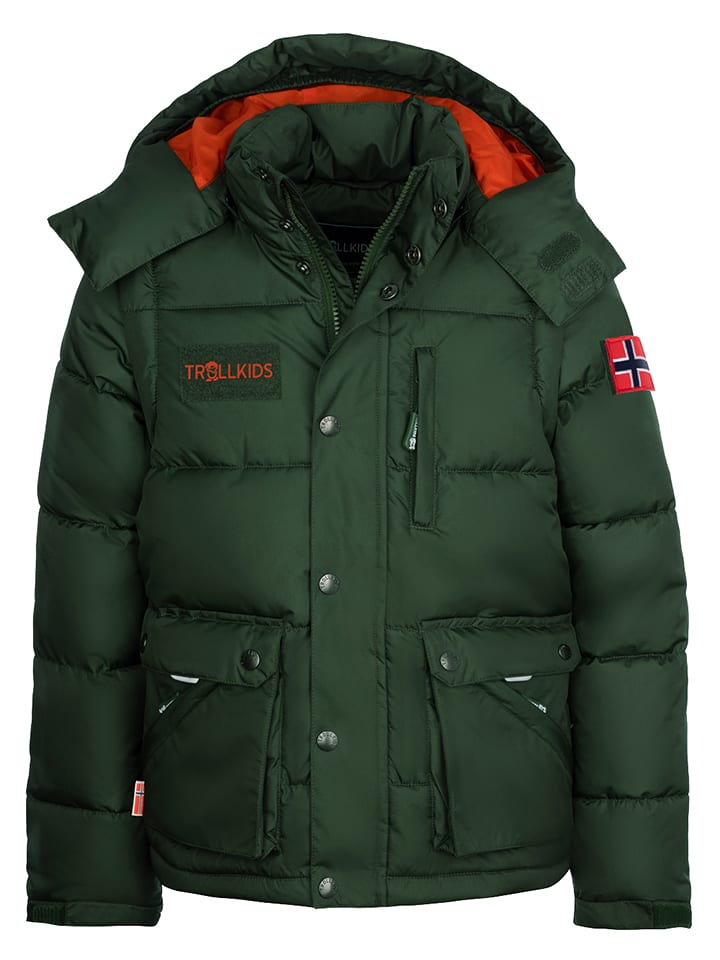 Trollkids Kurtka zimowa Zipp-Off "Holmdalen XT" w kolorze zielonym rozmiar: 92