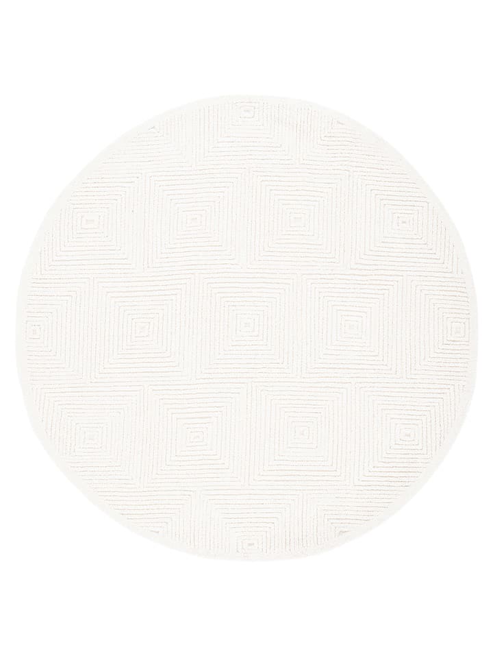 Safavieh Wełniany dywan w kolorze kremowym rozmiar: 183x183 cm