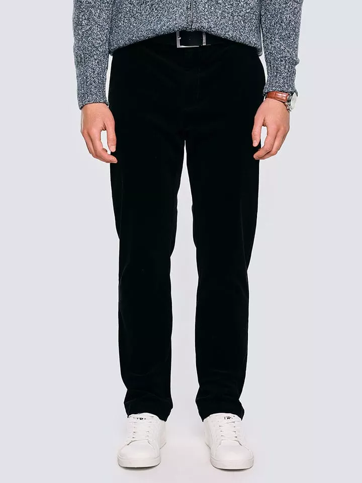 BIG STAR Spodnie chino "Trevis" w kolorze czarnym rozmiar: W33/L30