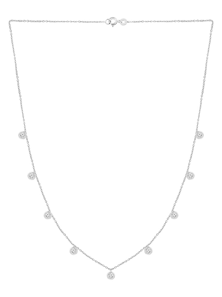 Diamonds lab grown Złoty naszyjnik z diamentami rozmiar: onesize