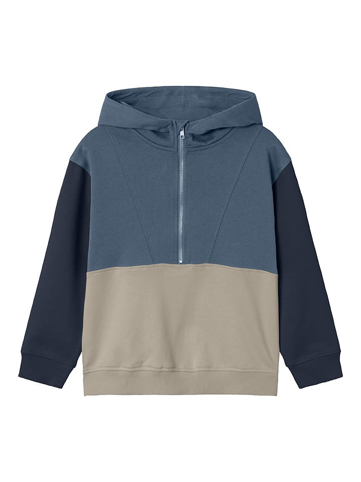 name it Bluza "Rlyant" w kolorze niebiesko-beżowym rozmiar: 122/128