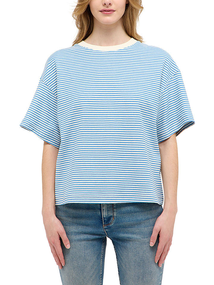 Mustang Koszulka w kolorze błękitnym rozmiar: L