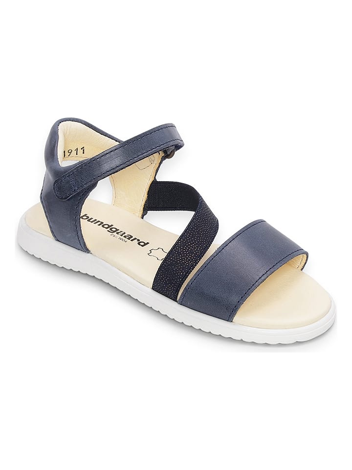 Bundgaard Skórzane sandały "Flora" w kolorze granatowym rozmiar: 31