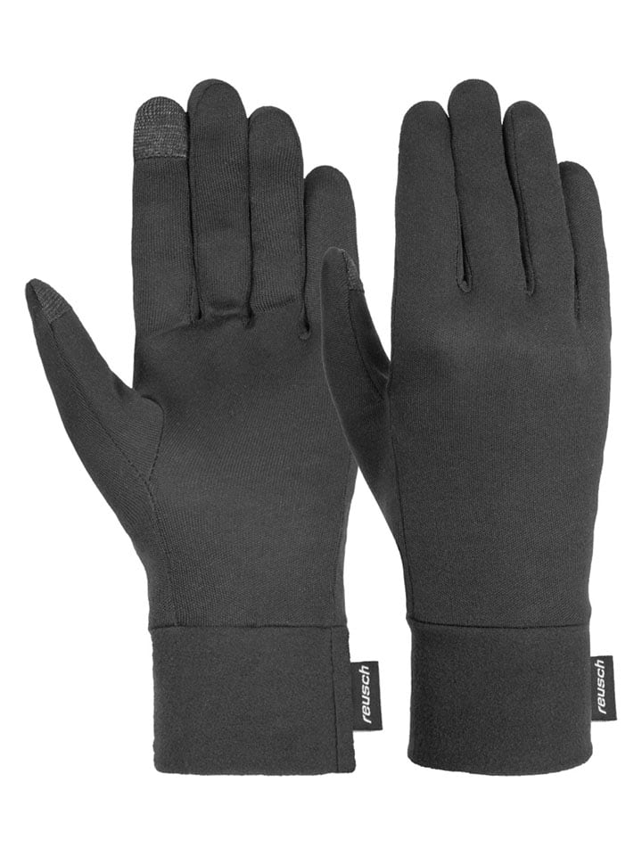 Reusch Rękawiczki funkcyjne "Silk liner TOUCH-TEC" w kolorze antracytowym rozmiar: 8