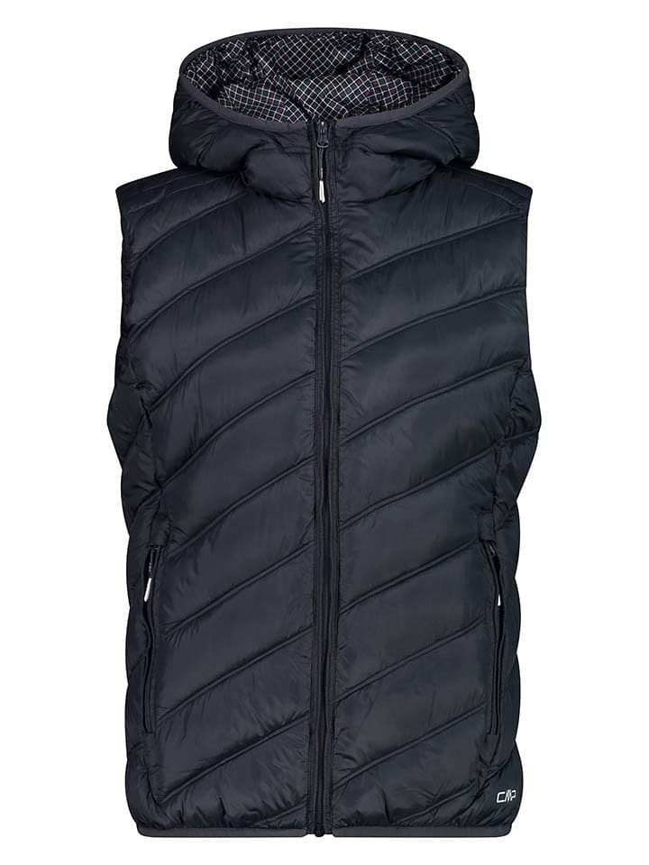 CMP Kamizelka pikowana w kolorze czarnym rozmiar: 34