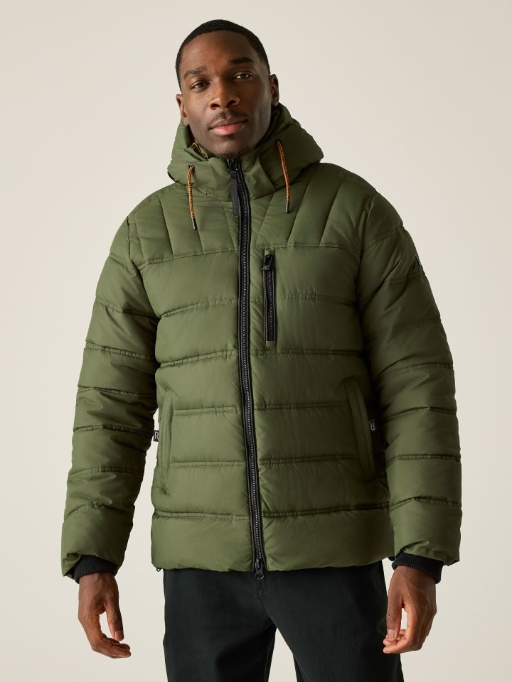 Regatta Kurtka pikowana "Leeshaw" w kolorze oliwkowym rozmiar: M