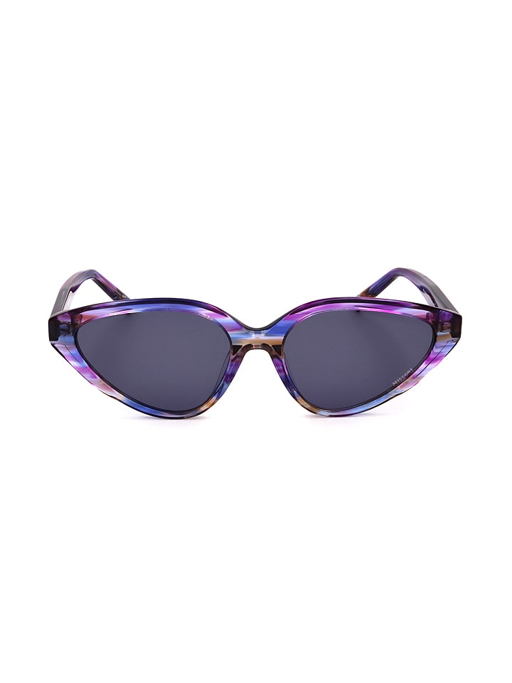 Missoni Damskie okulary przeciwsłoneczne w kolorze fioletowo-granatowym rozmiar: 56