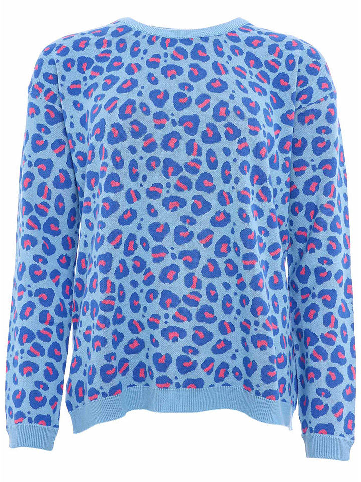 Zwillingsherz Sweter w kolorze błękitno-niebieskim rozmiar: L/XL