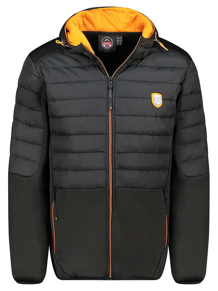 Geographical Norway Kurtka softshellowa "Tennis" w kolorze czarno-pomarańczowym rozmiar: XXL