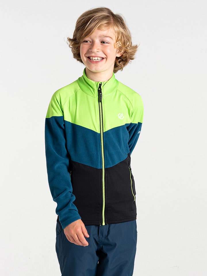 Dare 2b Kurtka polarowa "Emergent III" w kolorze zielono-niebiesko-czarnym rozmiar: 140