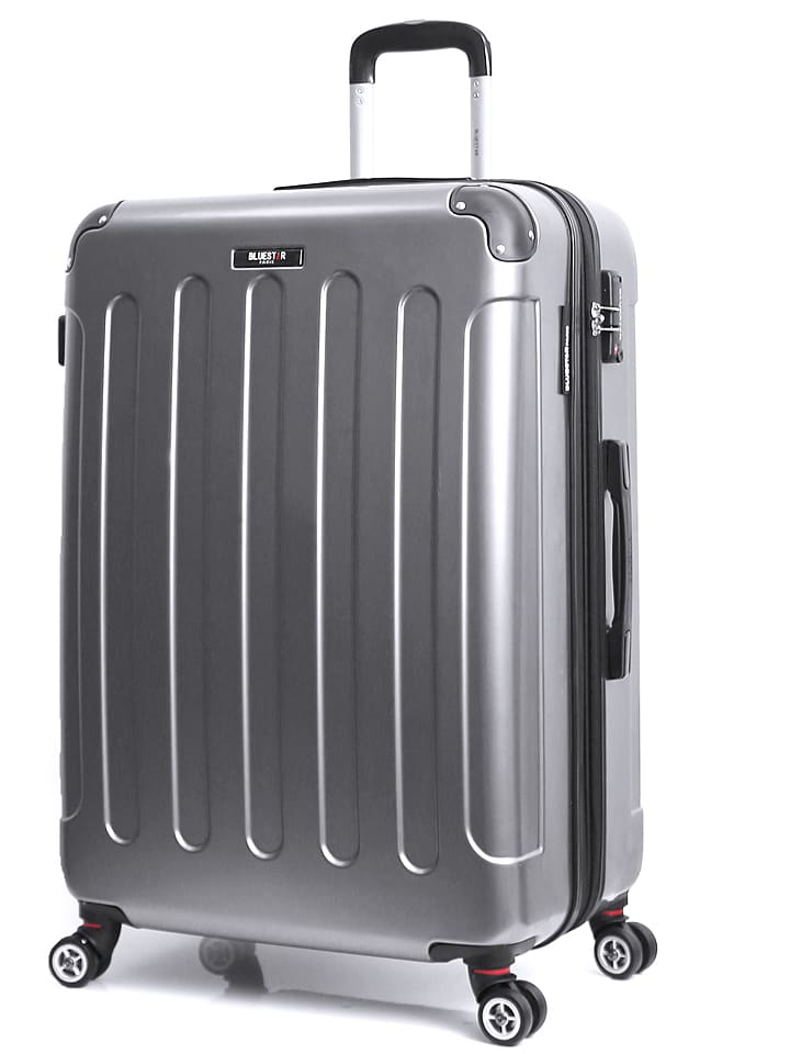 BlueStar Walizka "Tunis" w kolorze srebrnym - 41 x 65 x 26 cm rozmiar: onesize