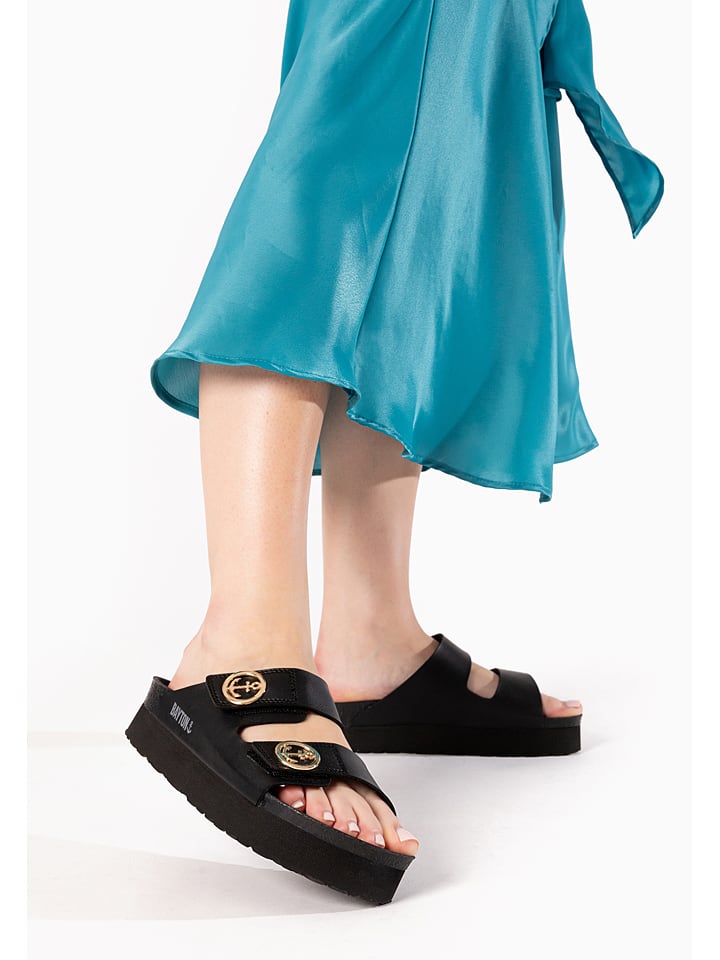 BAYTON Klapki "Jalon" w kolorze czarnym rozmiar: 41