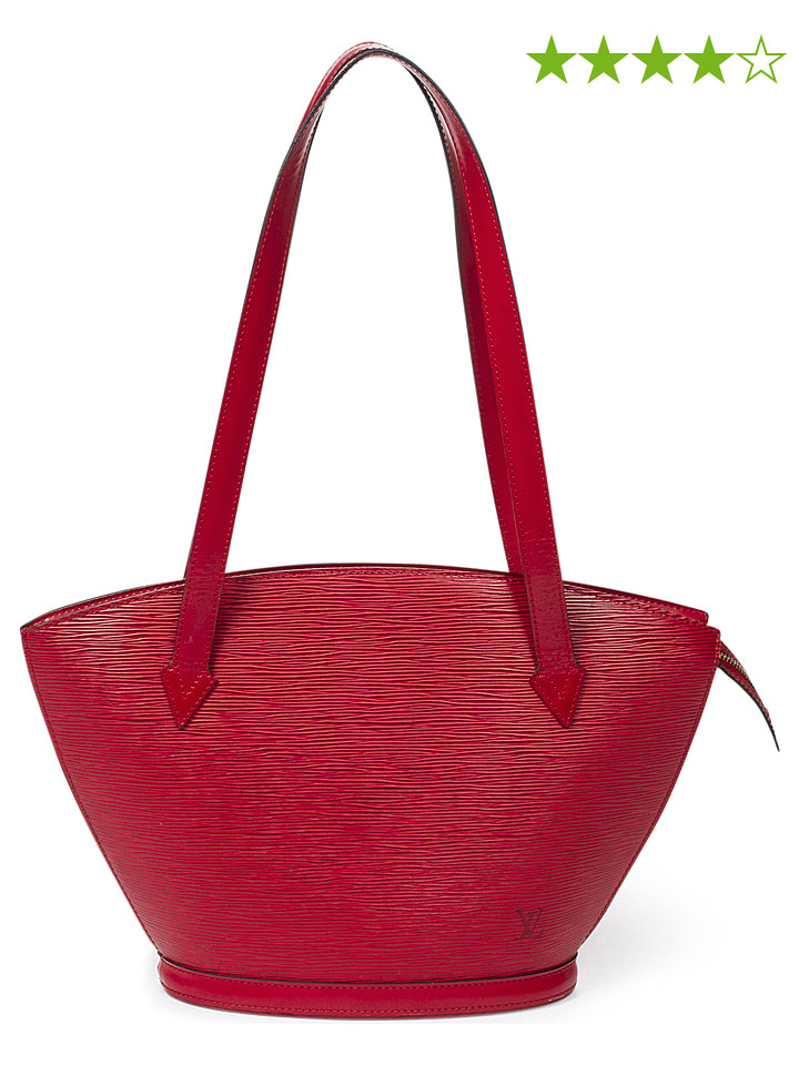 Louis Vuitton Skórzana torebka "St-Jacques" w kolorze czerwonym - 24 x 23 x 10 cm rozmiar: onesize