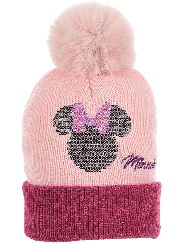 Disney Minnie Mouse Czapka w kolorze jasnoróżowym rozmiar: 52 cm