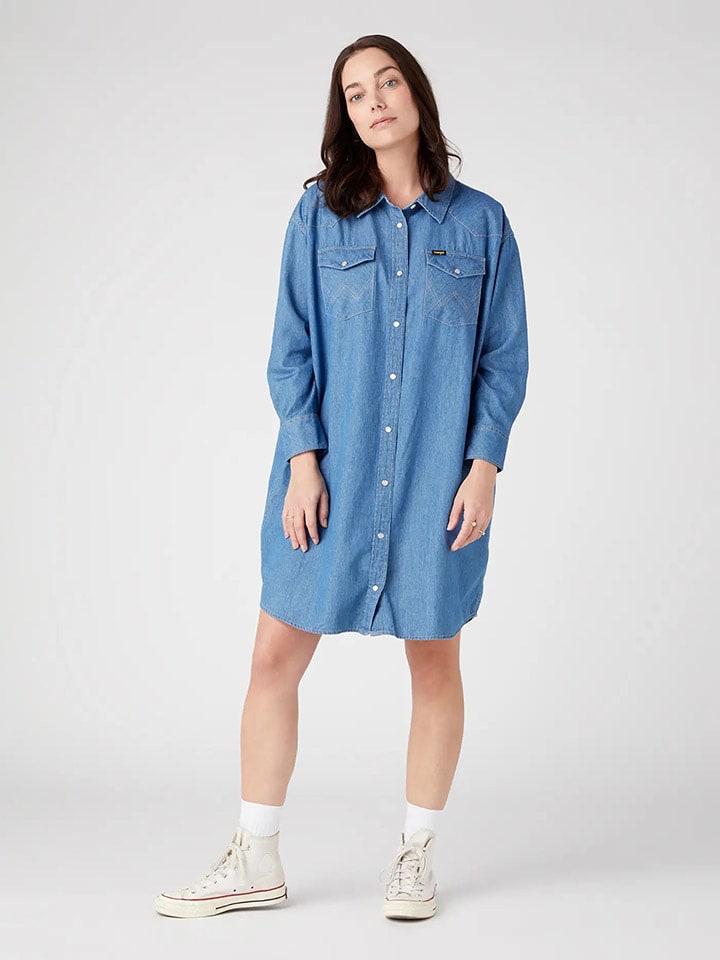 Wrangler Sukienka w kolorze niebieskim rozmiar: XS