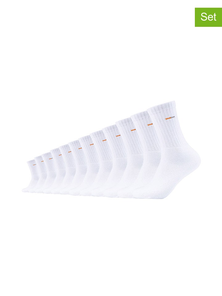 camano Skarpety (12 par) w kolorze białym do tenisa rozmiar: 39-42