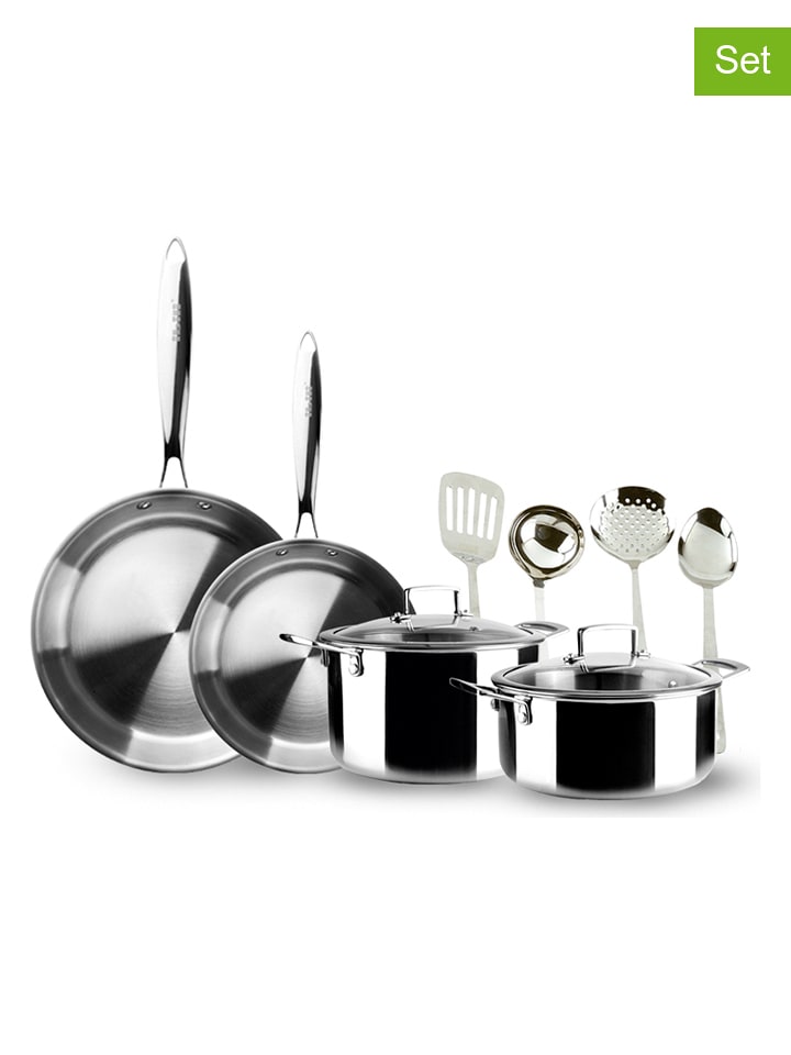 Ibili 10-częściowy zestaw "Triply Natural" w kolorze srebrnym rozmiar: onesize