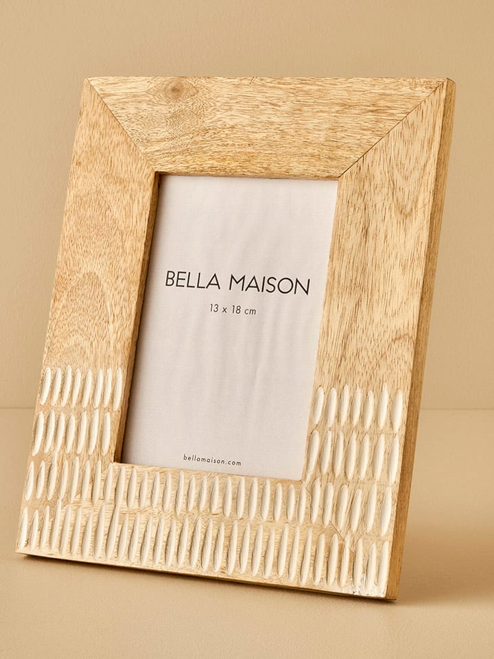 BELLA MAISON Ramka "Edna" w kolorze jasnobrązowo-białym na zdjęcia - 23 x 28 cm rozmiar: onesize